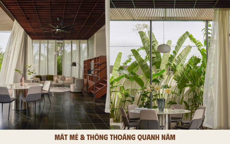 Mát mẻ và thông thoáng quanh năm